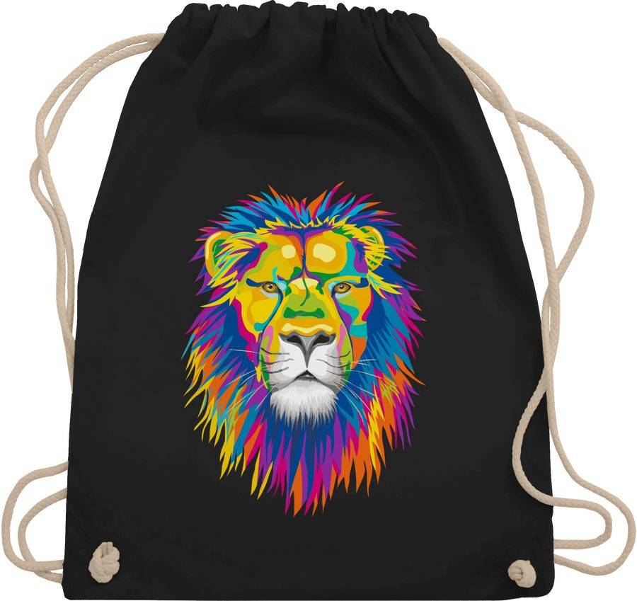 Shirtracer Löwe - bunt: Tshirt Gym Bag Shirtracer