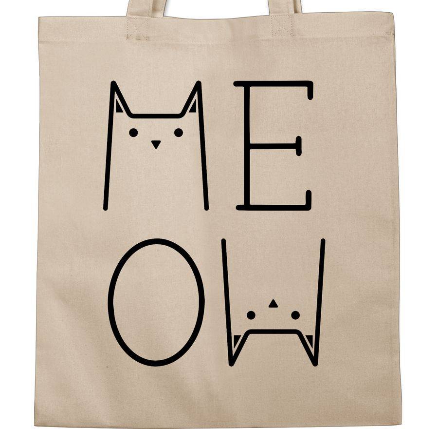 Shirtracer MEOW Schwarz: Tshirt Rucksack Shirtracer