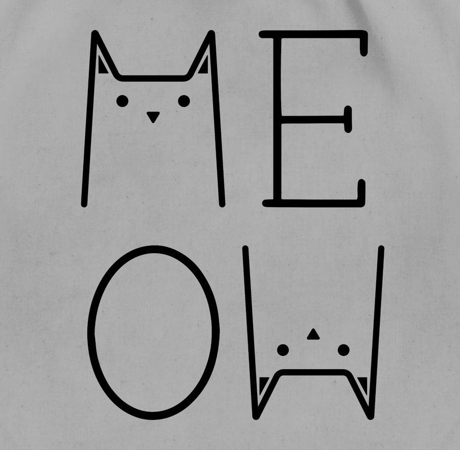 Shirtracer MEOW Schwarz: Tshirt Rucksack Shirtracer