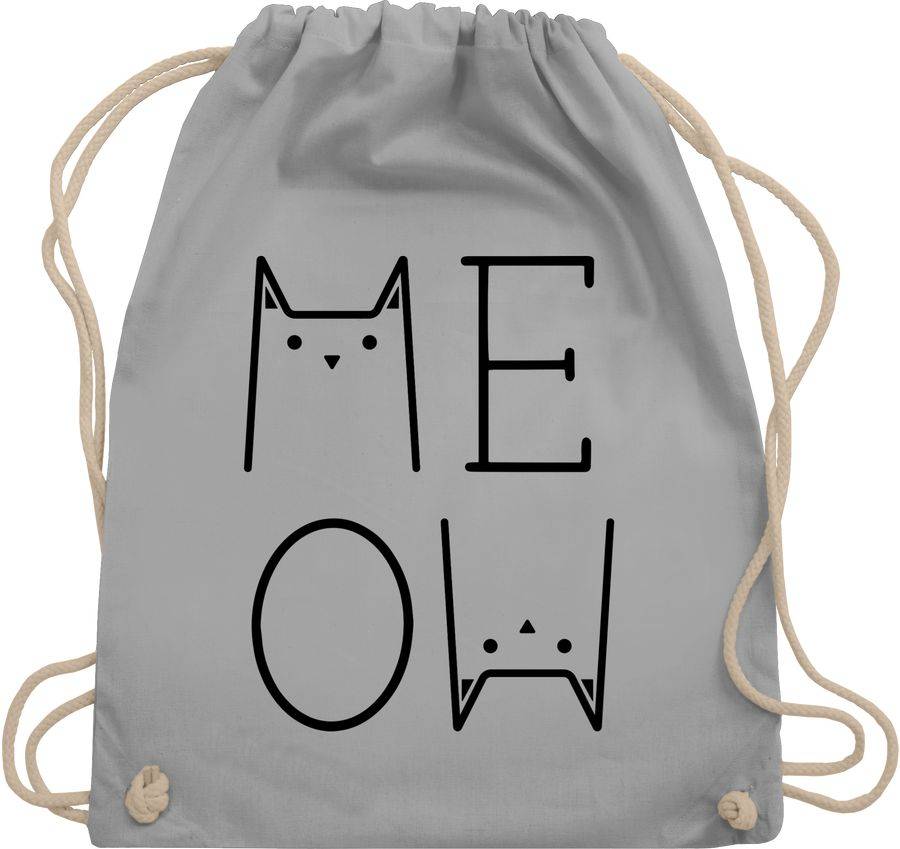 Shirtracer MEOW schwarz: Tshirt Rucksack Shirtracer