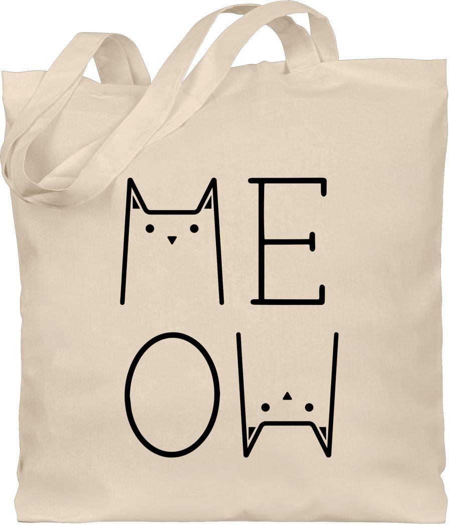 Shirtracer MEOW schwarz: Tshirt Rucksack Shirtracer