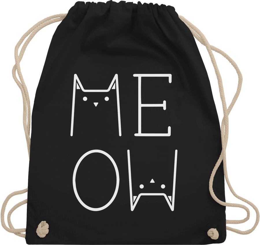 Shirtracer MEOW weiß Shirts & Mehr Shirtracer
