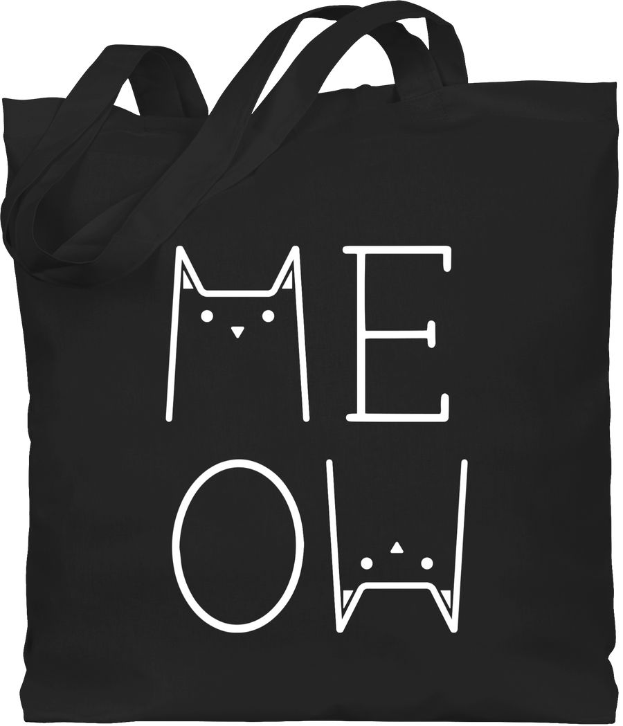 Shirtracer MEOW weiß Shirts & Mehr Shirtracer