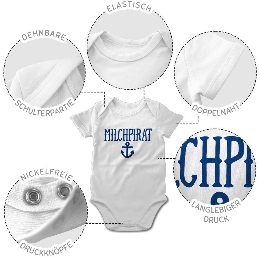 Shirtracer Milchpirat: Tshirt Turnbeutel Shirtracer