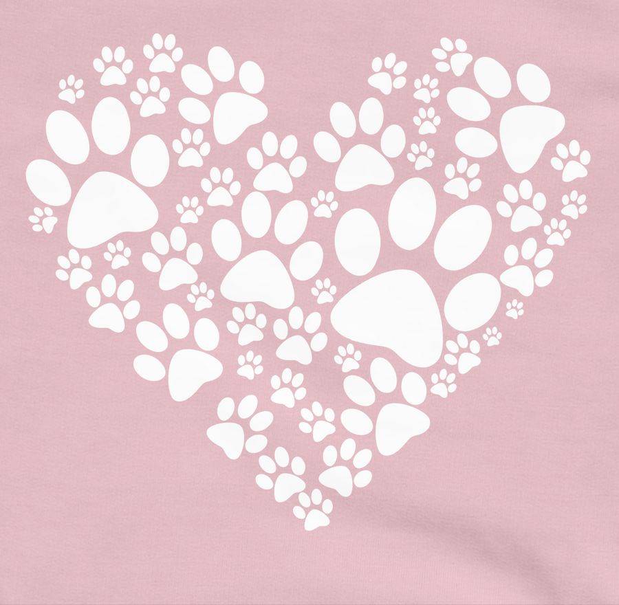 Shirtracer Pfoten Herz: Tshirt Gym Bag Shirtracer