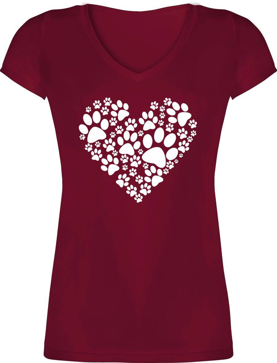 Shirtracer Pfoten Herz: Tshirt Gym Bag Shirtracer