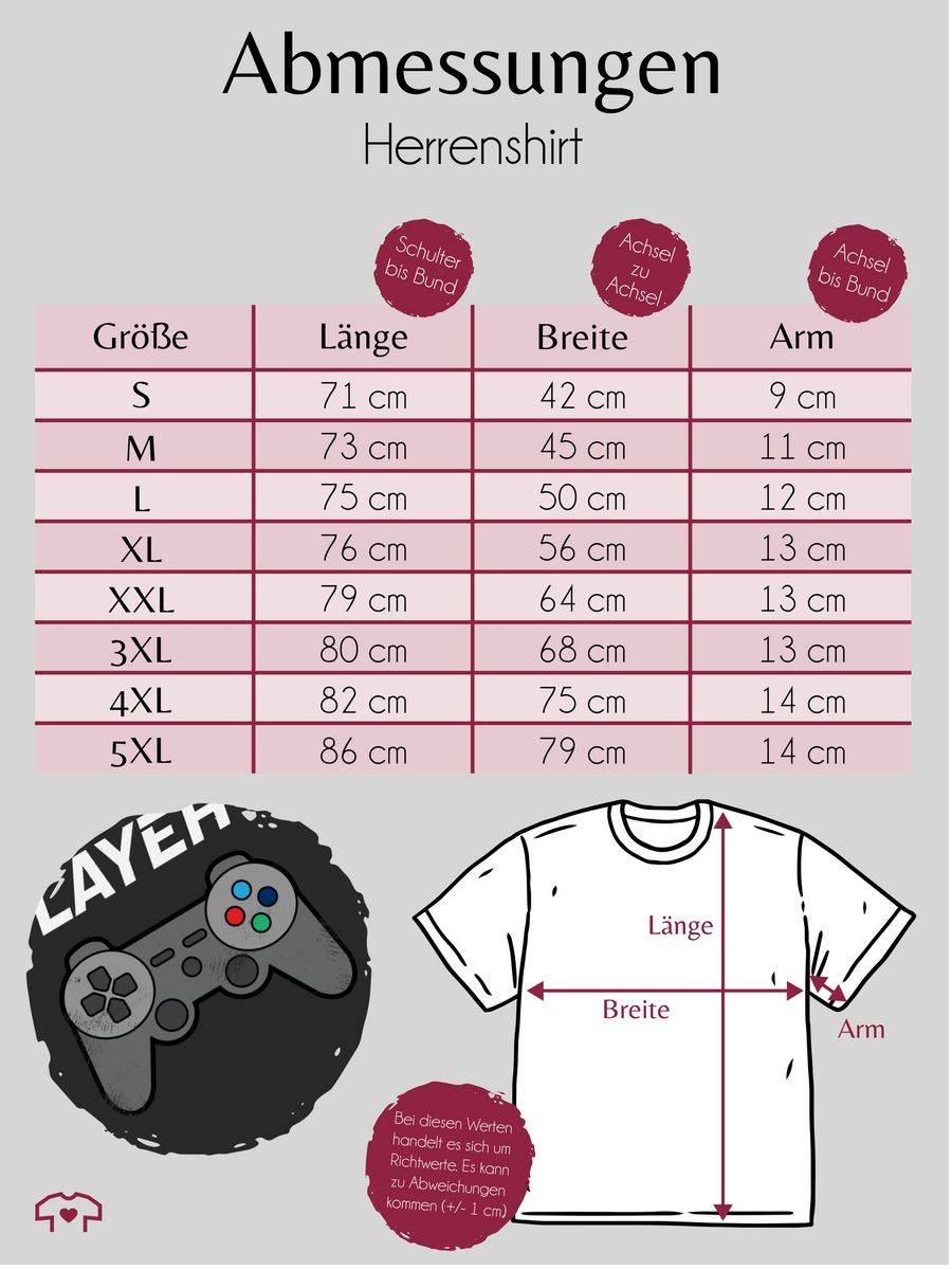 Shirtracer Player 1 Vintage Shirts & Mehr Shirtracer