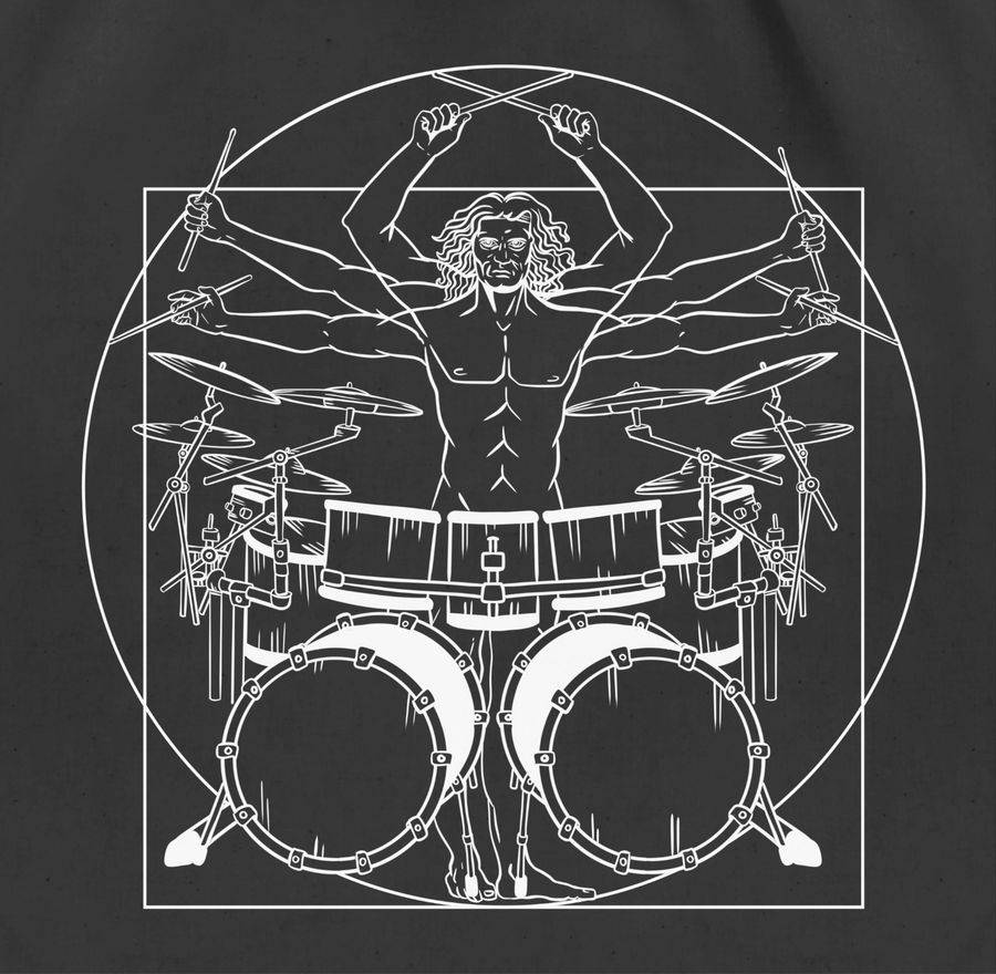 Shirtracer Schlagzeuger: Tshirt Gym Bag Shirtracer