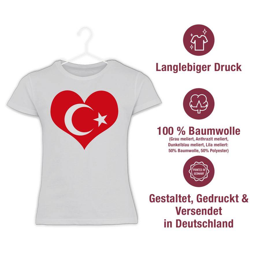 Shirtracer Türkei Herz Shirtracer