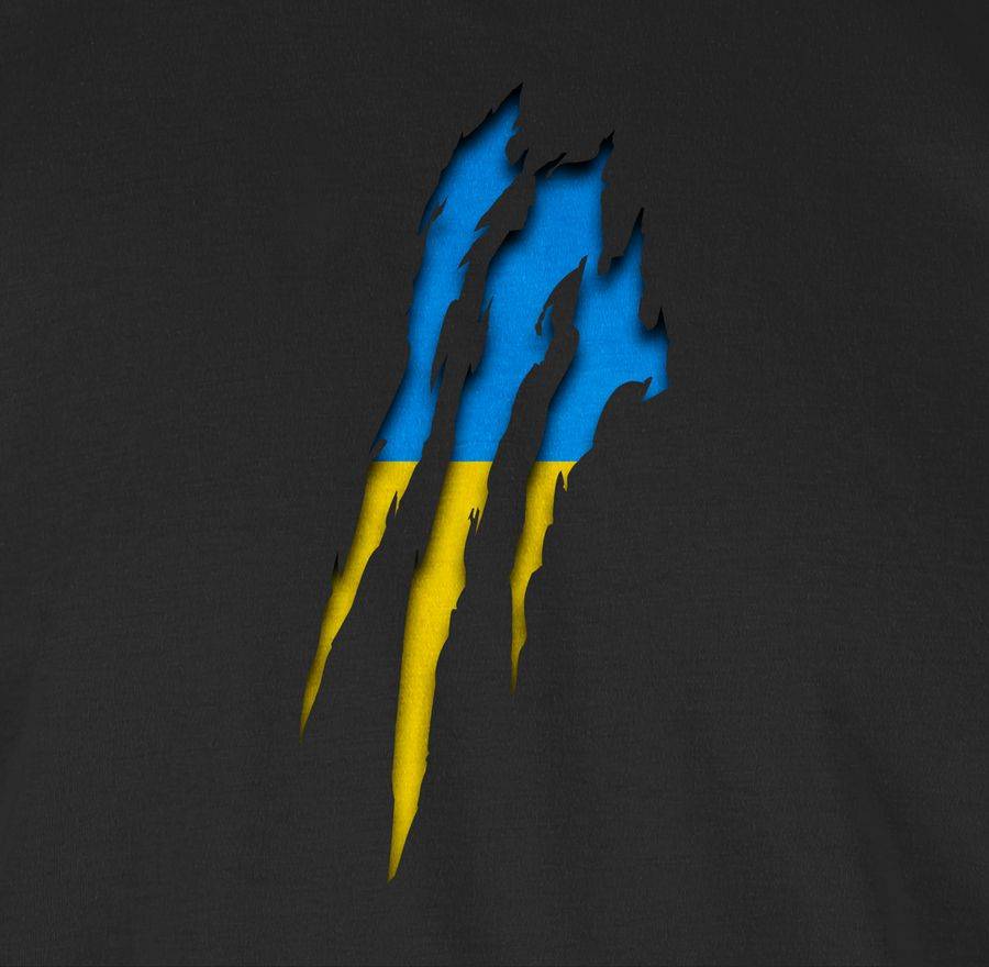 Shirtracer Ukraine Krallenspuren Shirtracer