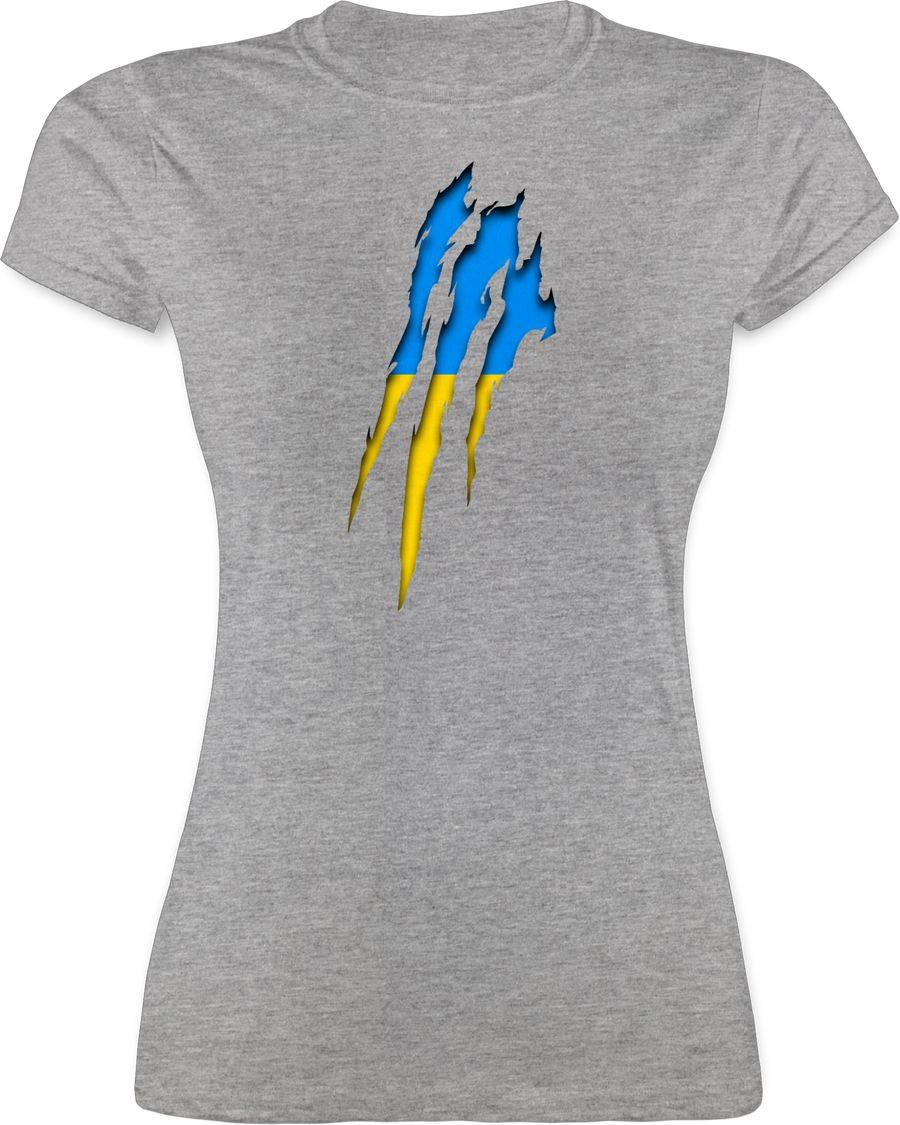 Shirtracer Ukraine Krallenspuren Shirtracer