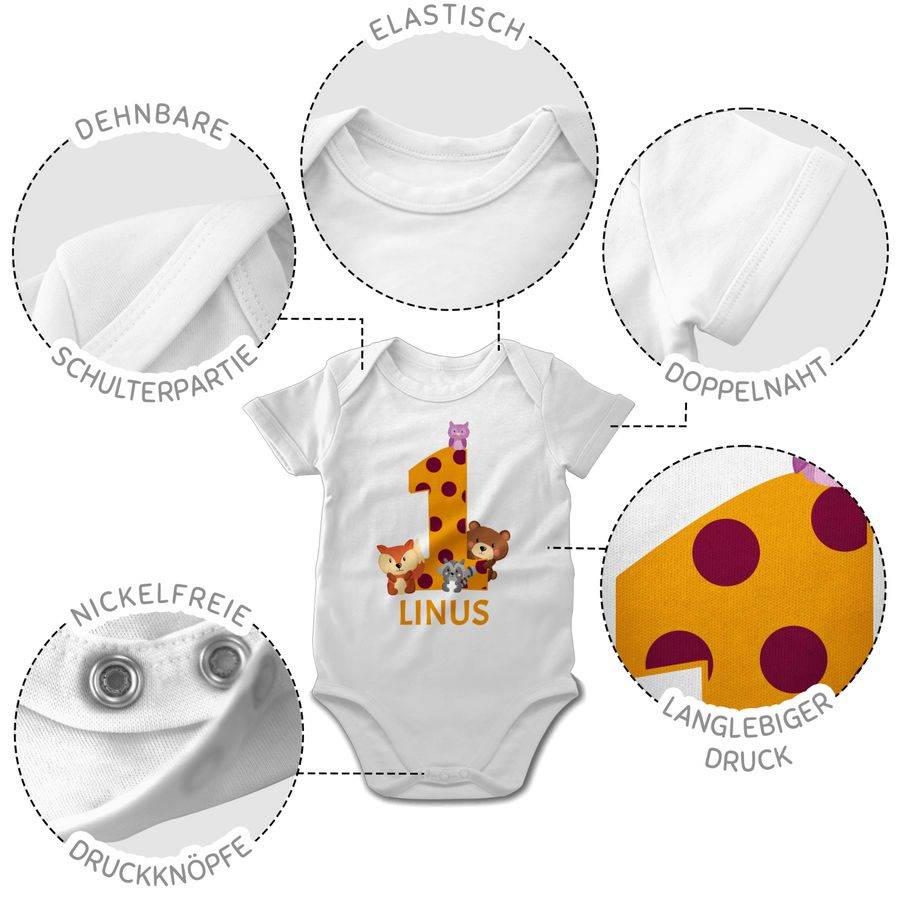 Shirtracer Waldtiere - 1 Jahr Shirts & Mehr Shirtracer