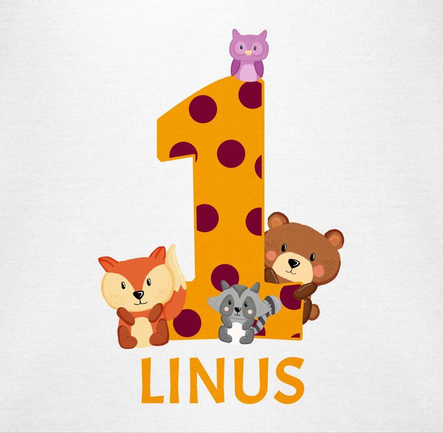 Shirtracer Waldtiere - 1 Jahr Shirts & Mehr Shirtracer