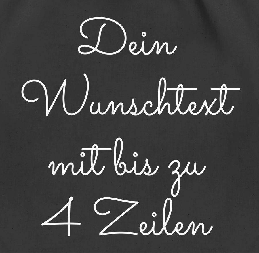 Shirtracer Wunschtext: Tshirt Turnbeutel Shirtracer