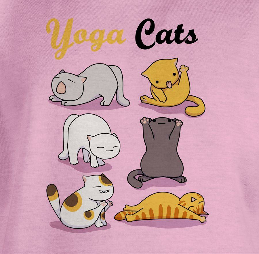 Shirtracer Yoga Cats: T-Shirt Rucksack Shirtracer