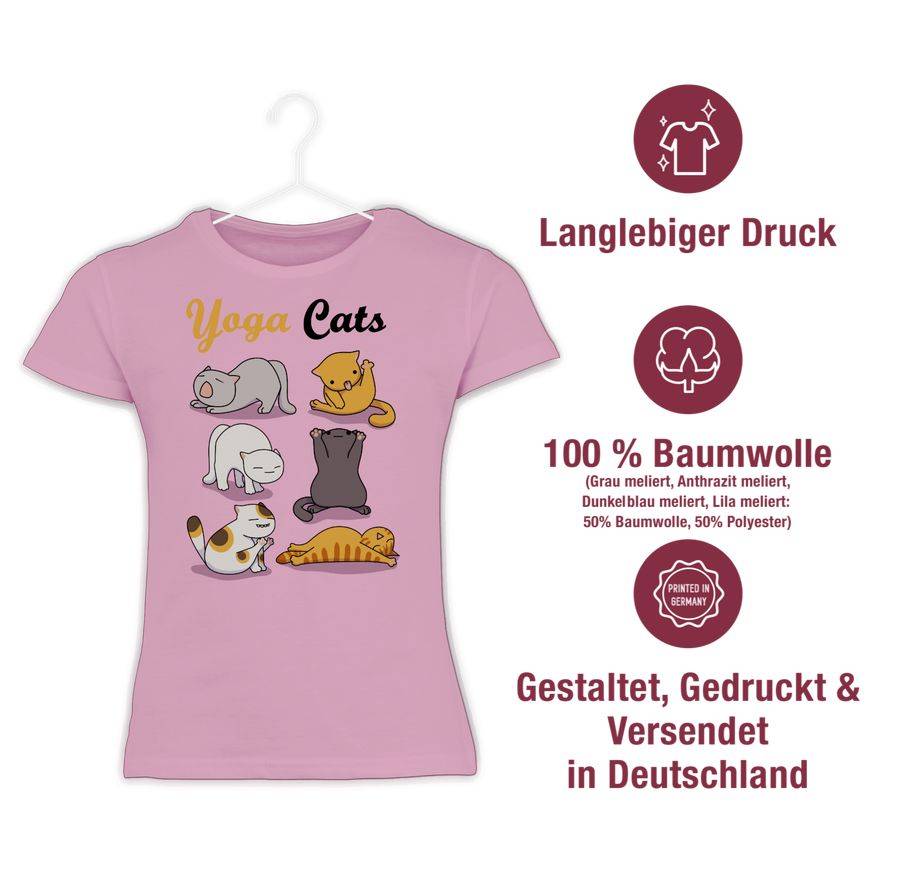 Shirtracer Yoga Cats: T-Shirt Rucksack Shirtracer
