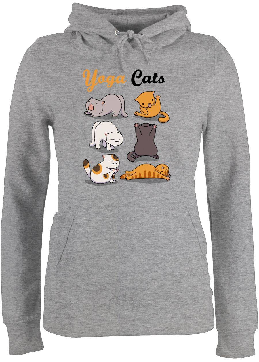 Shirtracer Yoga Cats: T-Shirt Rucksack Shirtracer