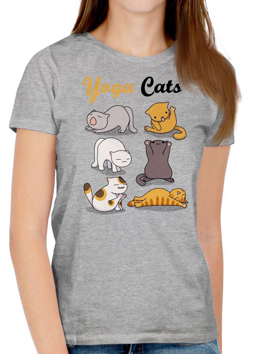 Shirtracer Yoga Cats: T-Shirt Rucksack Shirtracer