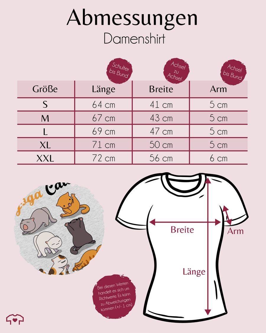 Shirtracer Yoga Cats: T-Shirt Rucksack Shirtracer