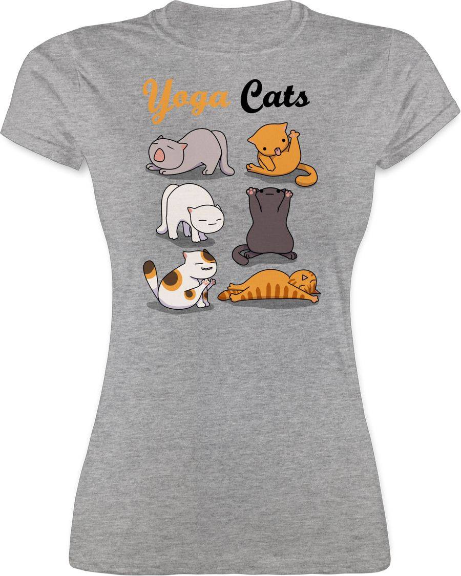 Shirtracer Yoga Cats: T-Shirt Rucksack Shirtracer