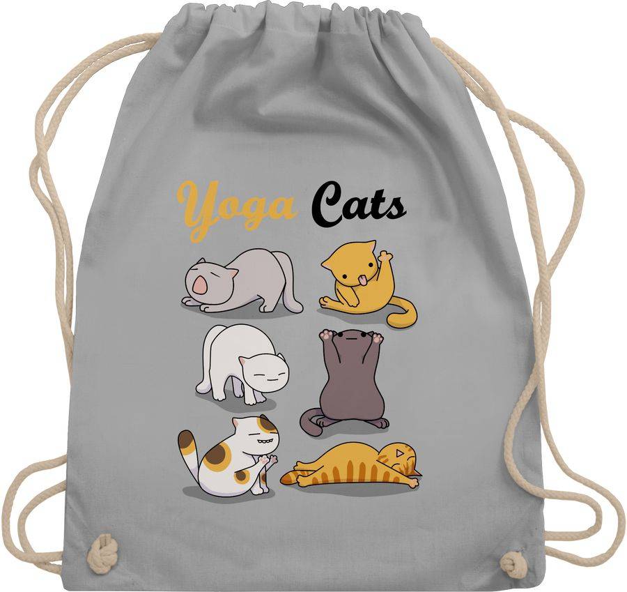 Shirtracer Yoga Cats: T-Shirt Rucksack Shirtracer
