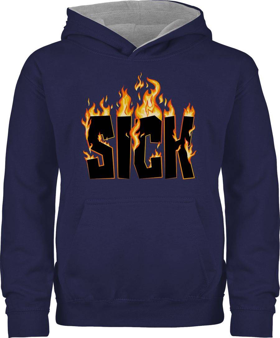 Shirtracer Sick - Flammen: Tshirt Turnbeutel Shirtracer