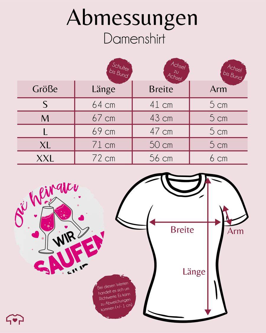 Shirtracer Sie Heiratet Wir Saufen Nur Shirts & Mehr Shirtracer