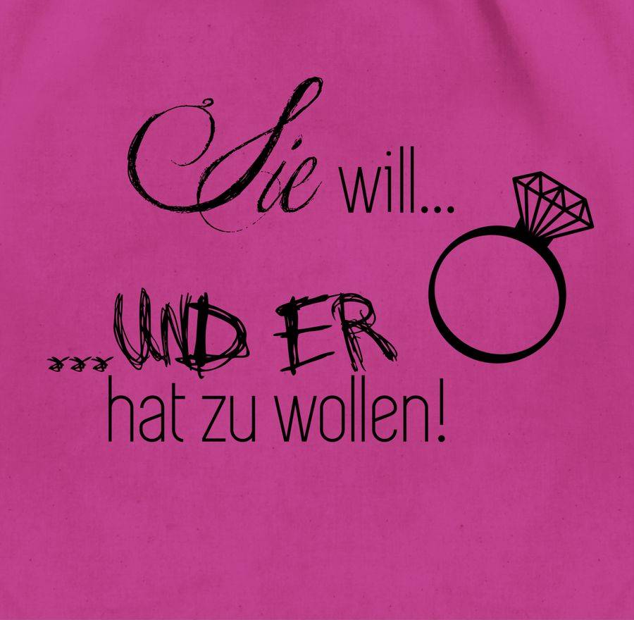 Shirtracer Sie Will Und Er Hat Zu Wollen: Tshirt Gym Bag Shirtracer