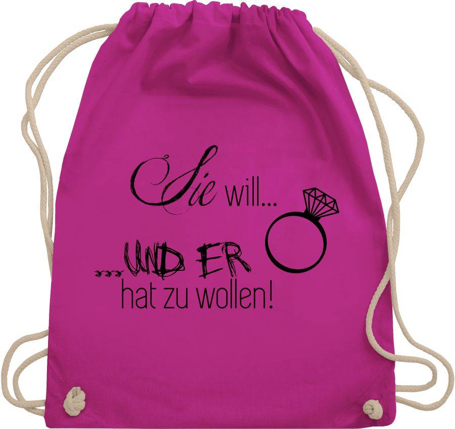 Shirtracer Sie will und er hat zu wollen: Tshirt Gym Bag Shirtracer