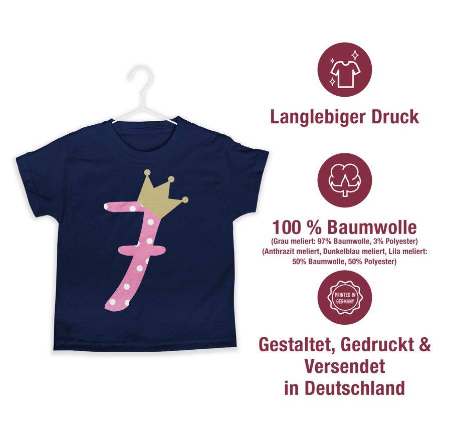 Shirtracer Sieben Krone Mädchen Siebter Shirts & Mehr Shirtracer