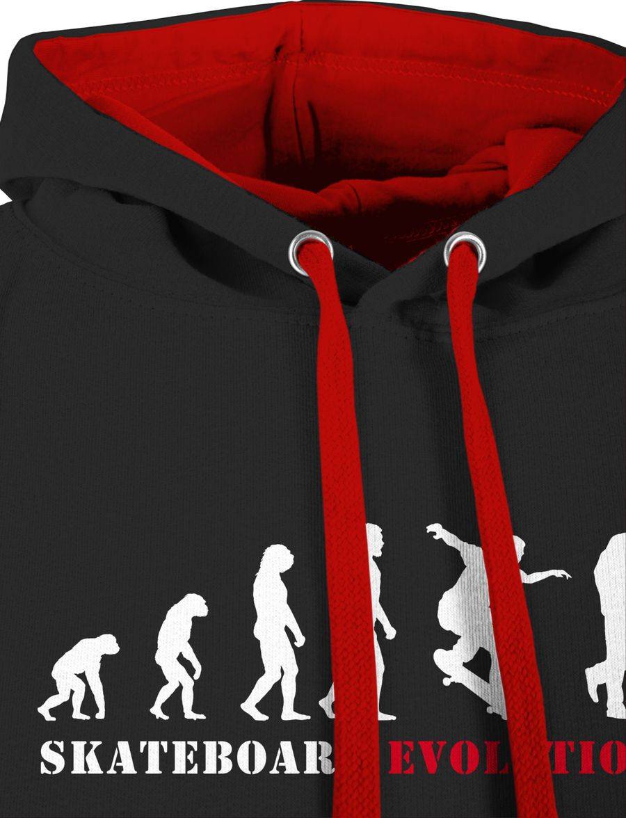 Shirtracer Skateboard Evolution Verletzung: T-Shirt Turnbeutel Shirtracer
