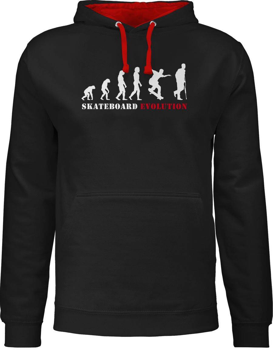 Shirtracer Skateboard Evolution Verletzung: T-Shirt Turnbeutel Shirtracer