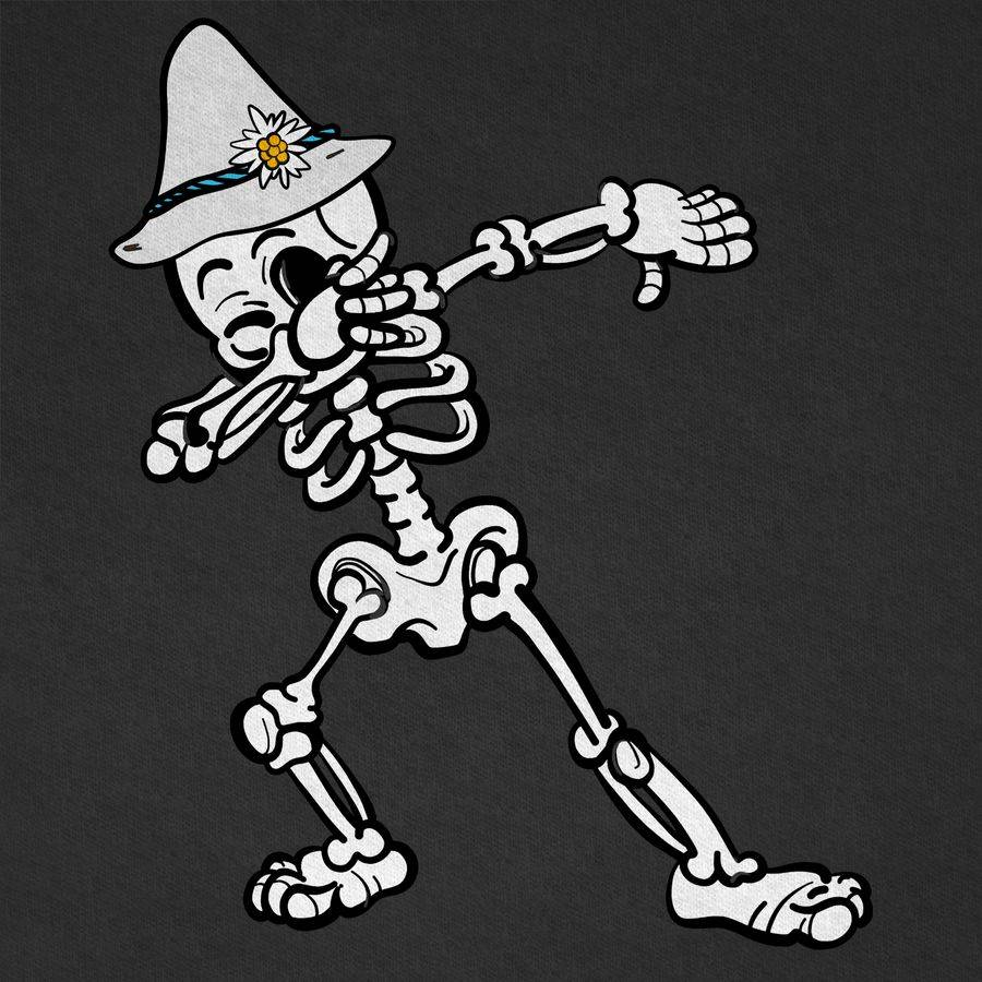 Shirtracer Skelett Dab Wiesn Junge: T-Shirt Gym Bag Shirtracer