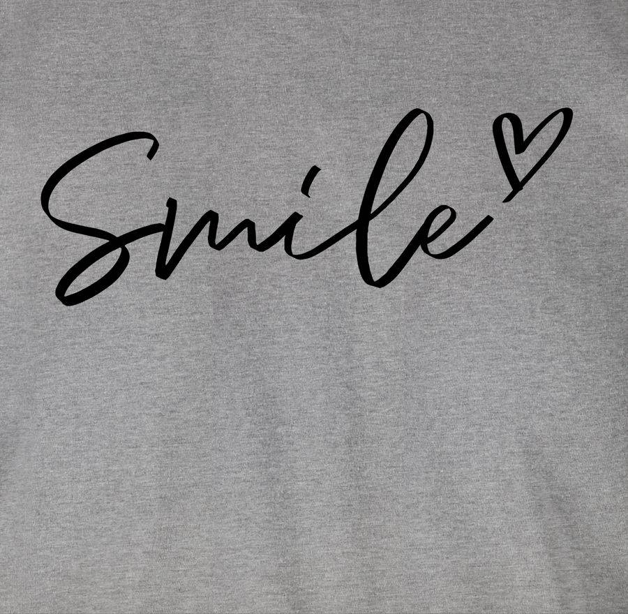 Shirtracer Smile - Schriftzug: Tshirt Turnbeutel Shirtracer