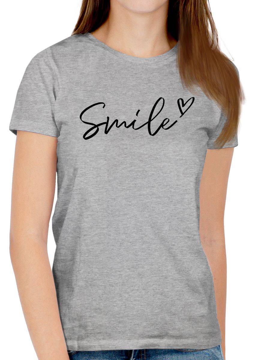 Shirtracer Smile - Schriftzug: Tshirt Turnbeutel Shirtracer