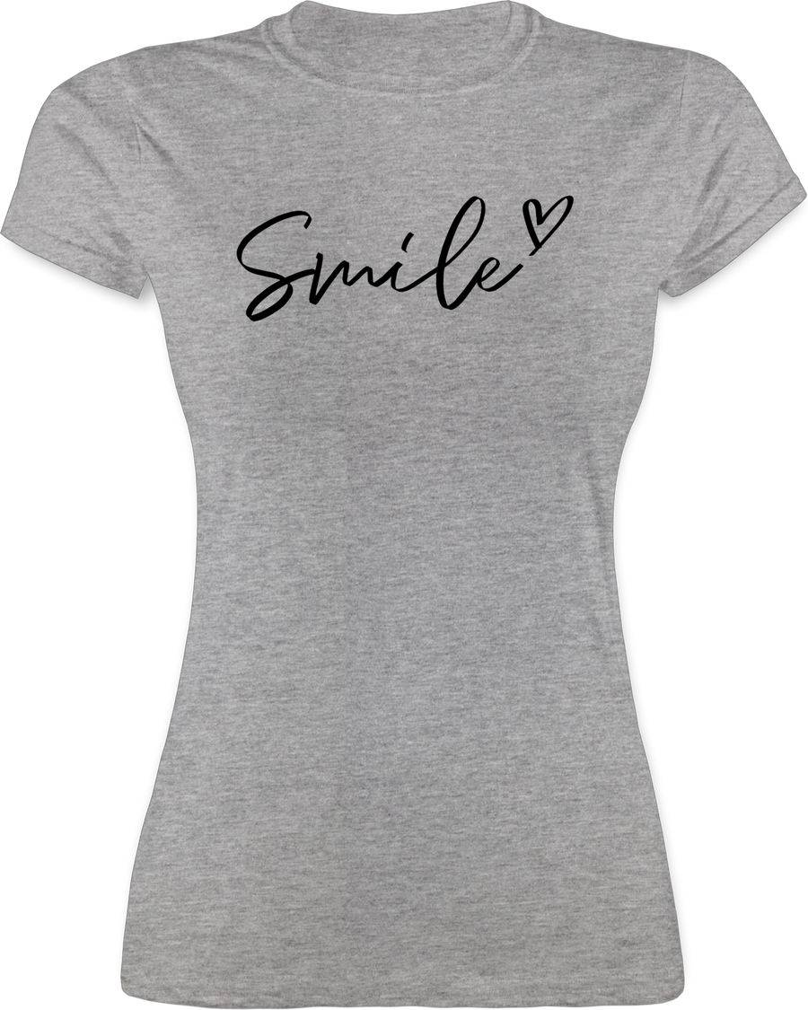 Shirtracer Smile - Schriftzug: Tshirt Turnbeutel Shirtracer