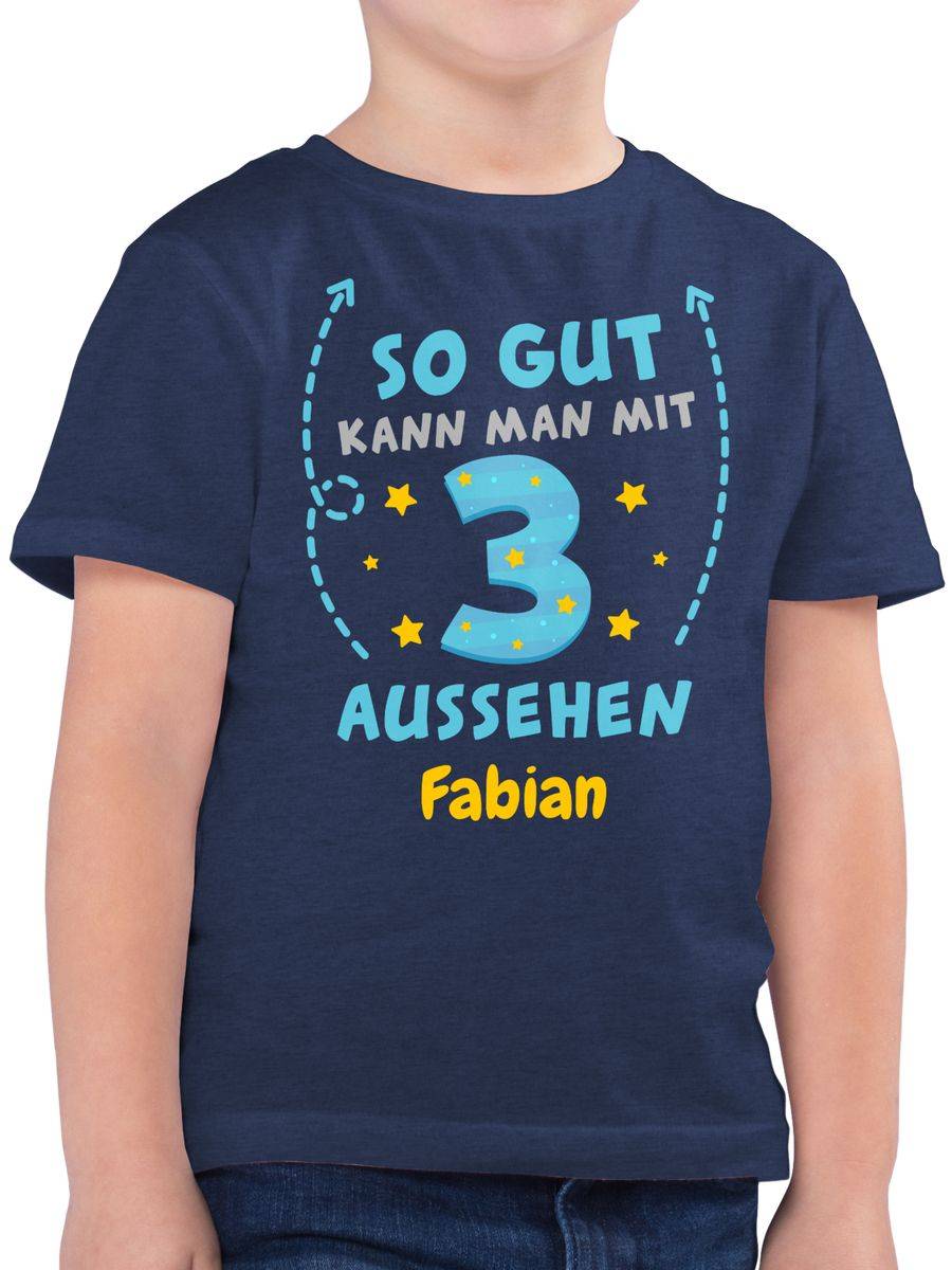 Shirtracer So gut kann man mit 3 aussehen - bunt wie gemalt Shirts & Mehr Shirtracer