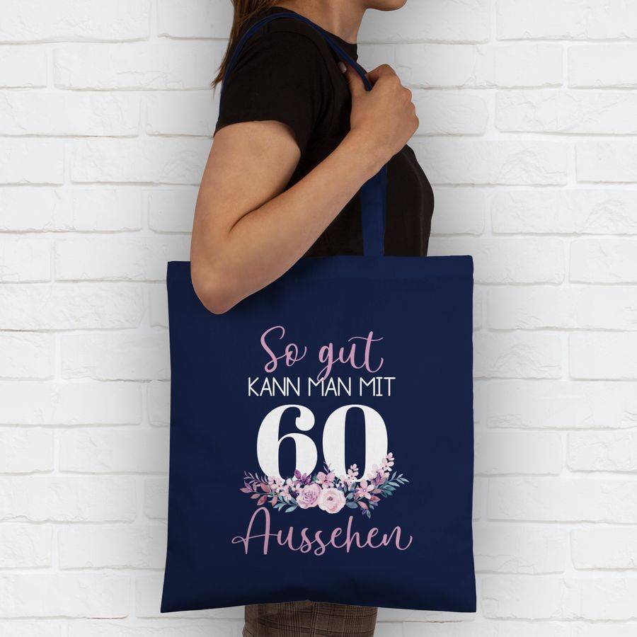 Shirtracer So Gut Kann Man Mit 60 Aussehen - Blumenar­ran­ge­ment Zum Sechzigsten - Altrosa Shirtracer