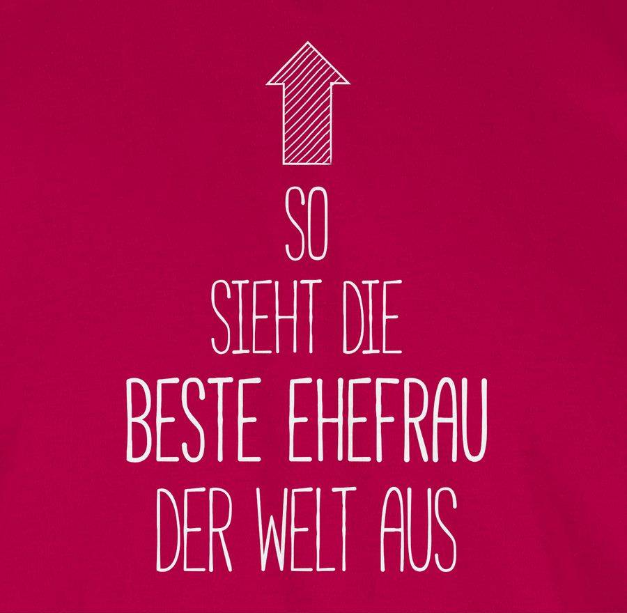 Shirtracer So Sieht Die Beste Ehefrau Der Welt Aus: Tshirt Rucksack Shirtracer