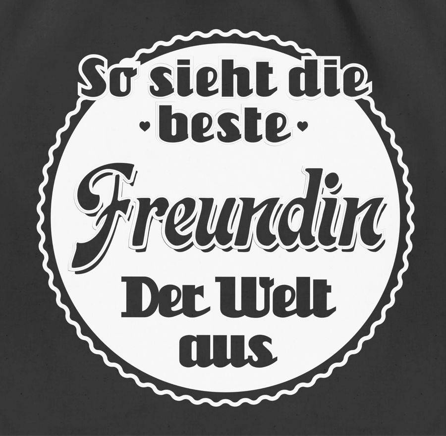 Shirtracer So Sieht Die Beste Freundin Der Welt Aus: Tshirt Turnbeutel Shirtracer