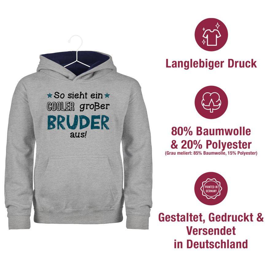 Shirtracer So Sieht Ein Cooler Großer Bruder Aus Schwarz/blau Shirts & Mehr Shirtracer