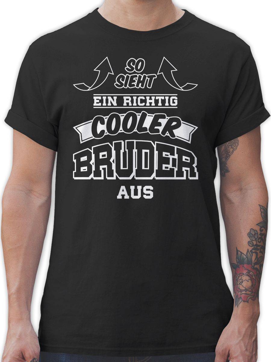 Shirtracer So sieht ein richtig cooler Bruder aus Pfeile Shirts & Mehr Shirtracer