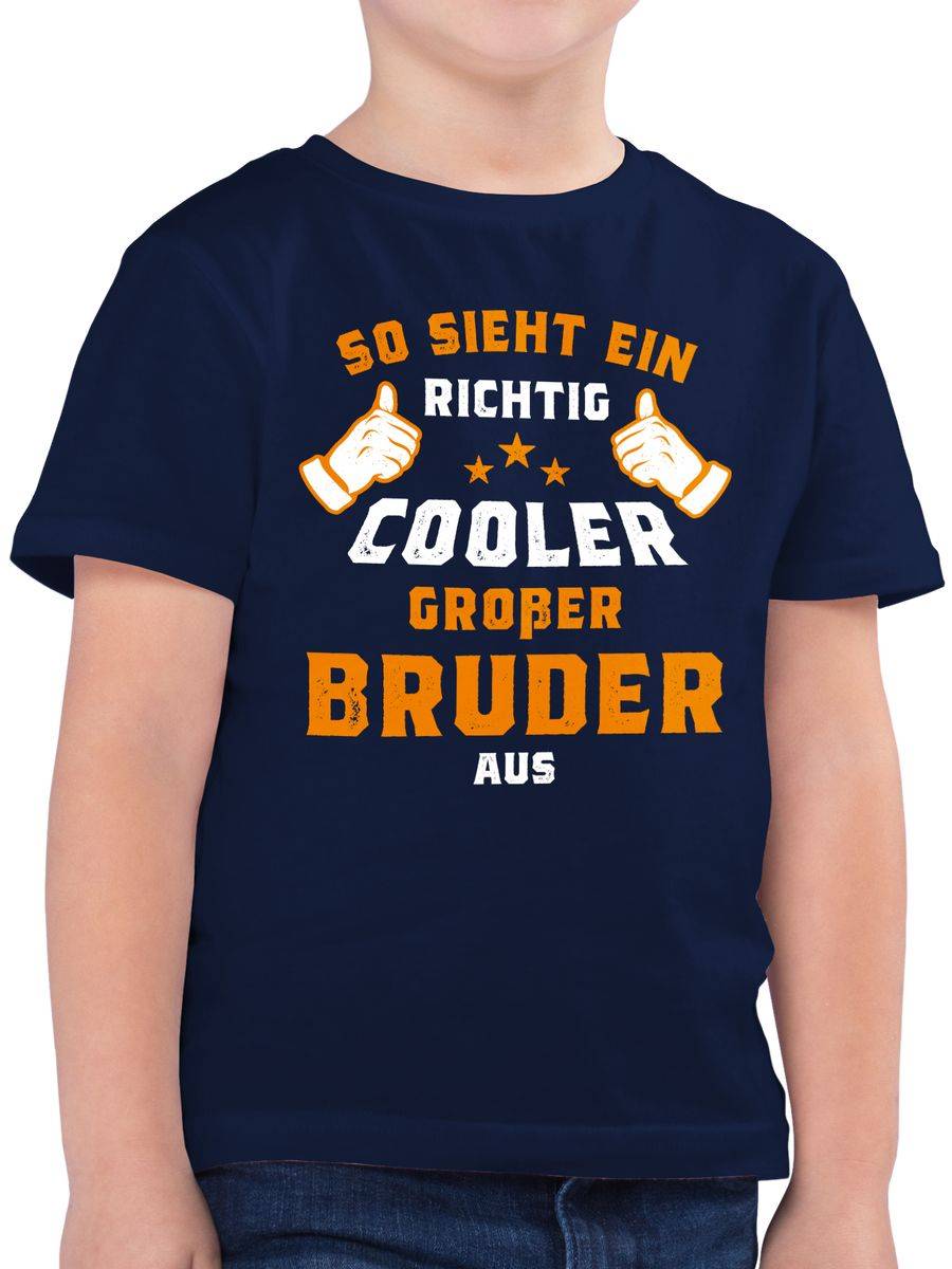 Shirtracer So Sieht Ein Richtig Cooler Großer Bruder Aus Orange Shirts & Mehr Shirtracer