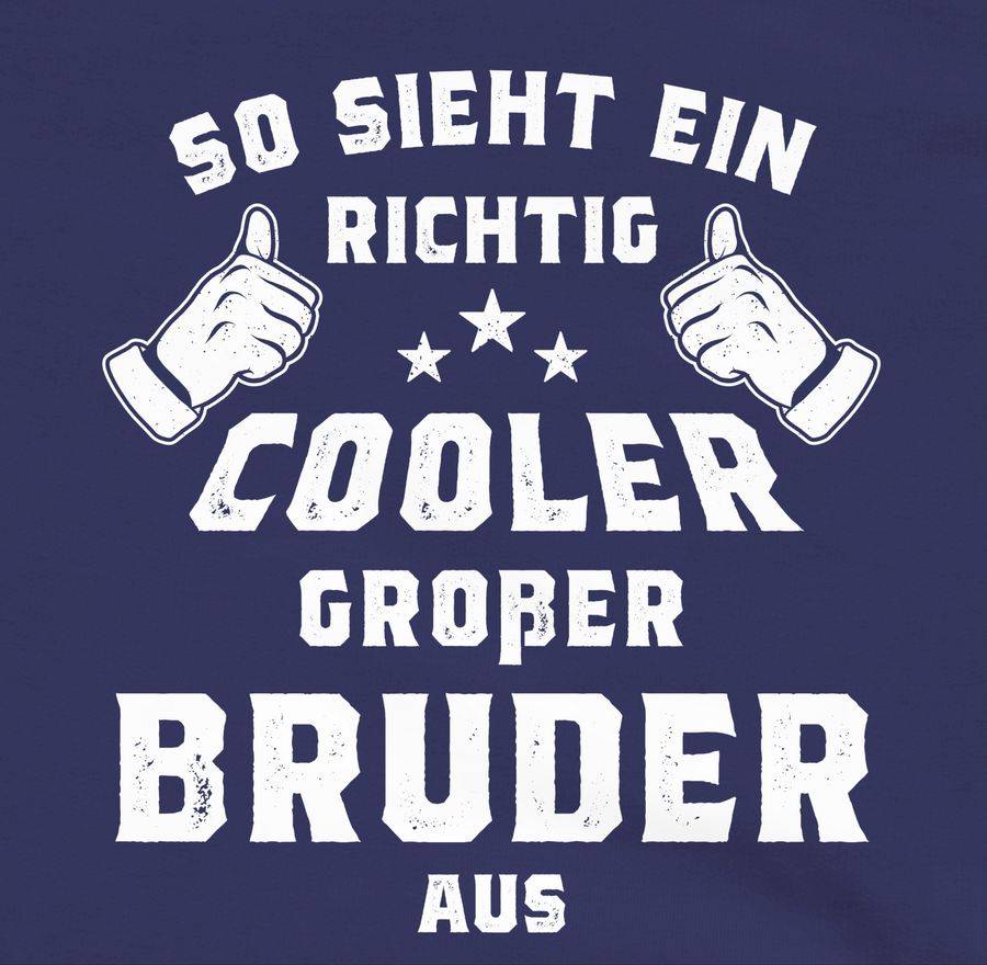 Shirtracer So Sieht Ein Richtig Cooler Großer Bruder Aus: Tshirt Turnbeutel Shirtracer