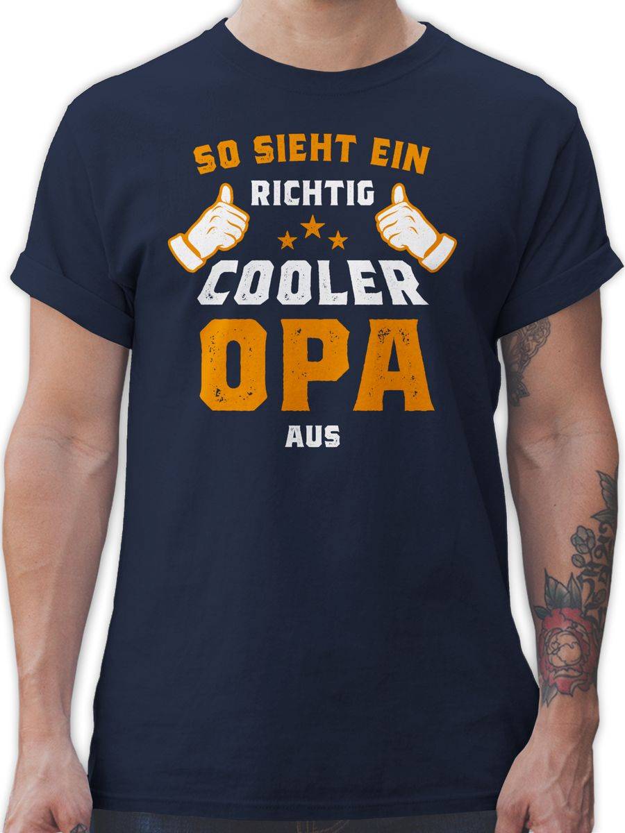 Shirtracer So sieht ein richtig cooler Opa aus Orange Shirts & Mehr Shirtracer