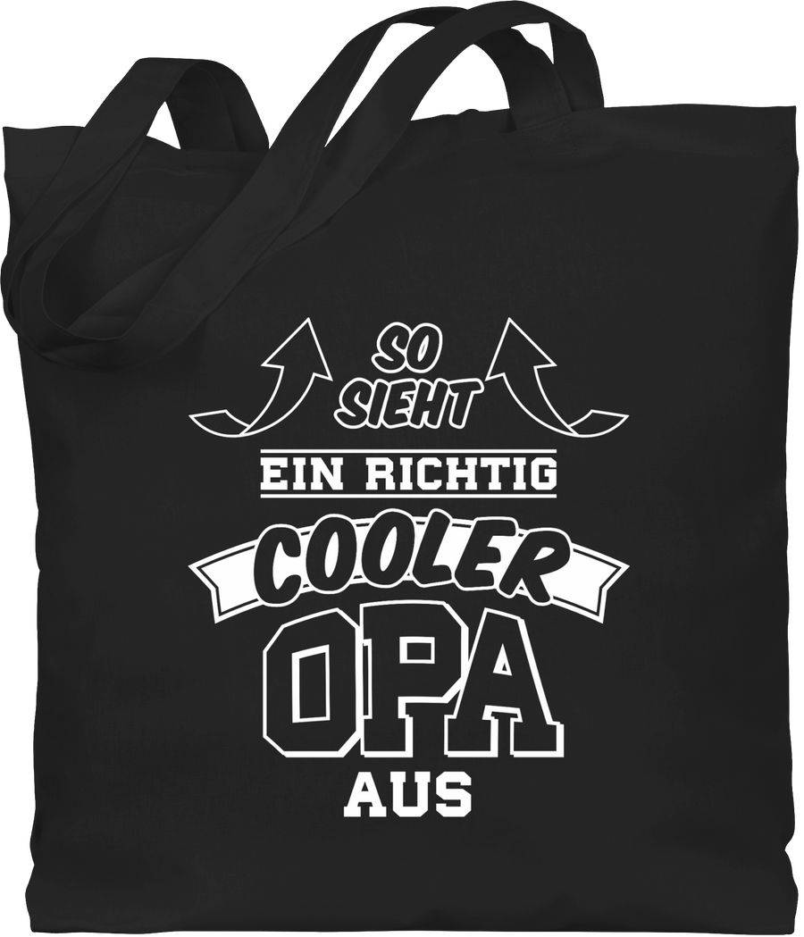 Shirtracer So sieht ein richtig cooler Opa aus Pfeile: T-Shirt Rucksack Shirtracer