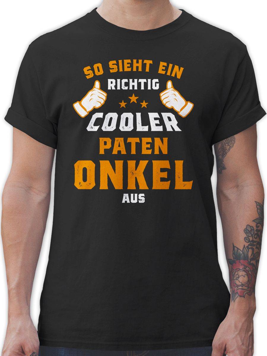 Shirtracer So sieht ein richtig cooler Patenonkel aus Orange Shirts & Mehr Shirtracer