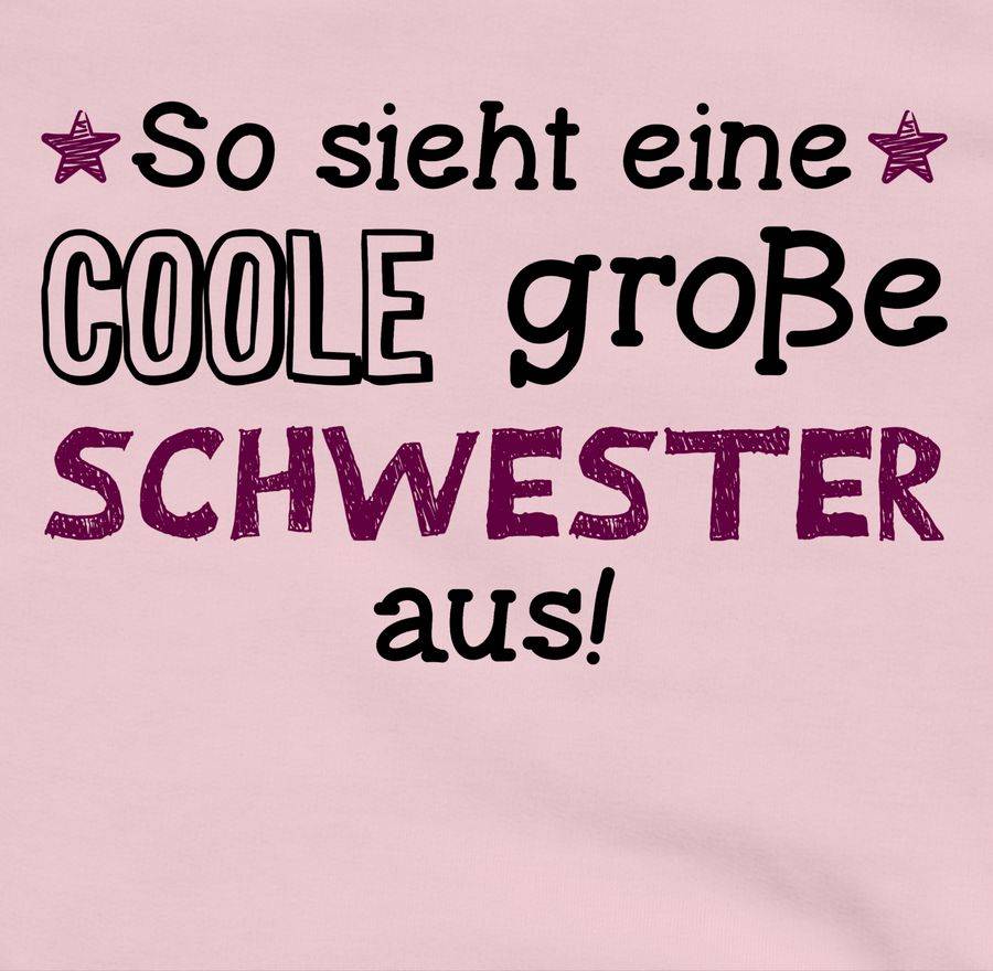 Shirtracer So Sieht Eine Coole Große Schwester Aus Schwarz/lila Shirts & Mehr Shirtracer