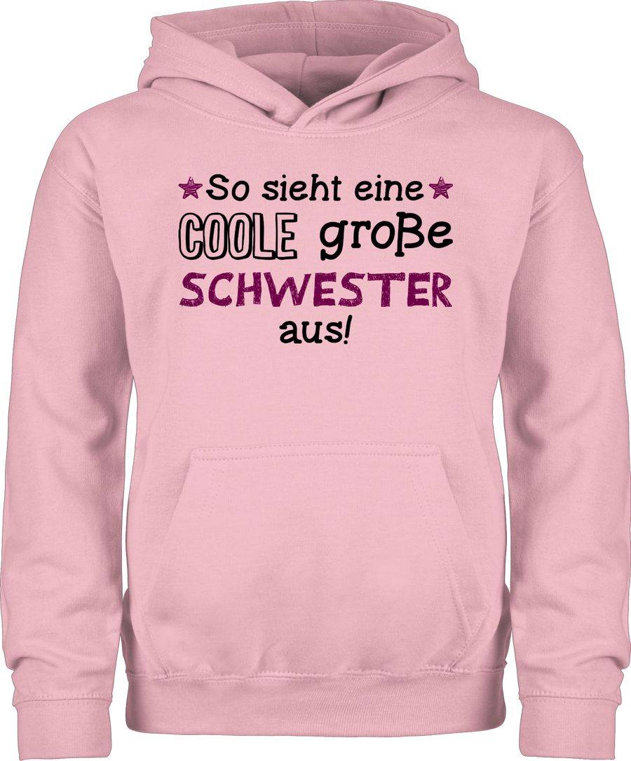Shirtracer So sieht eine coole große Schwester aus schwarz/lila Shirts & Mehr Shirtracer