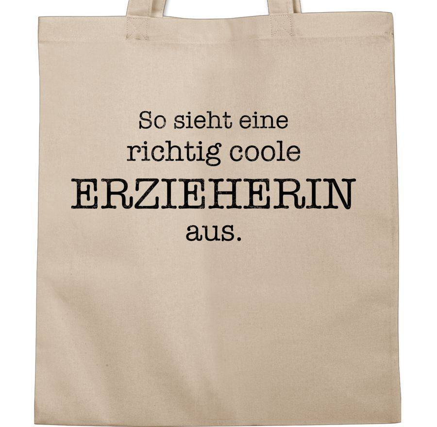 Shirtracer So Sieht Eine Richtig Coole Erzieherin Aus: T-Shirt Gym Bag Shirtracer